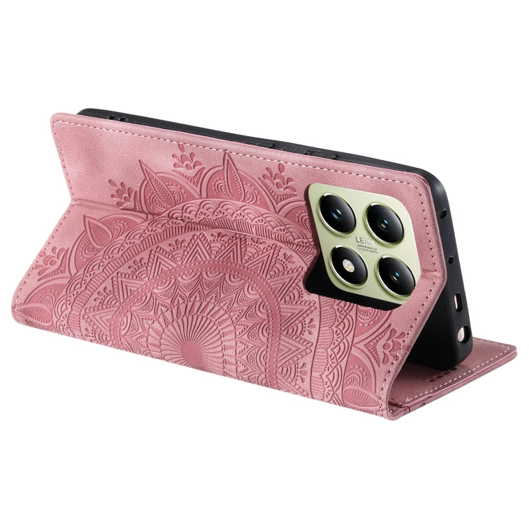 For Xiaomi 14T Totem Embossed Magnetic Leather Phone Case