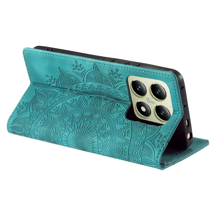 For Xiaomi 14T Totem Embossed Magnetic Leather Phone Case