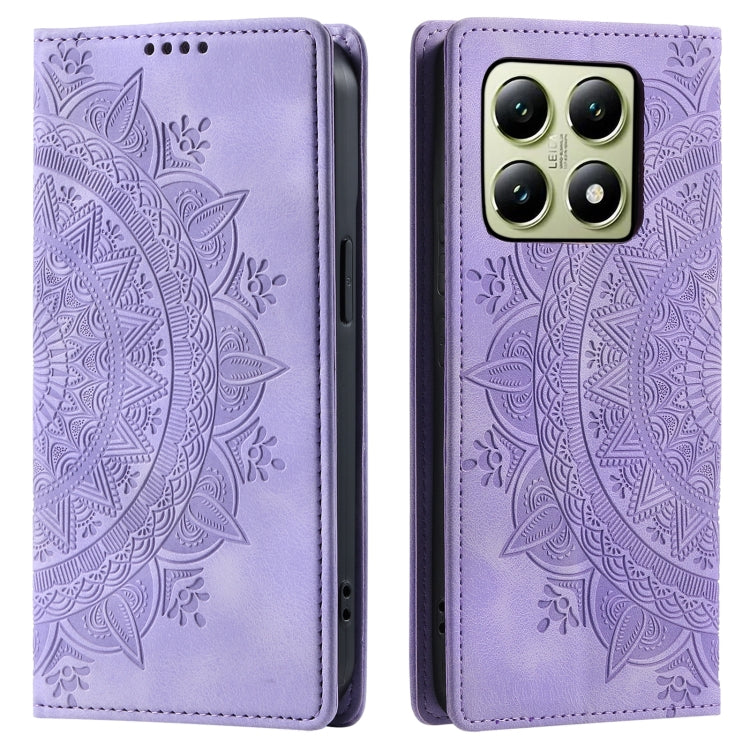 For Xiaomi 14T Totem Embossed Magnetic Leather Phone Case