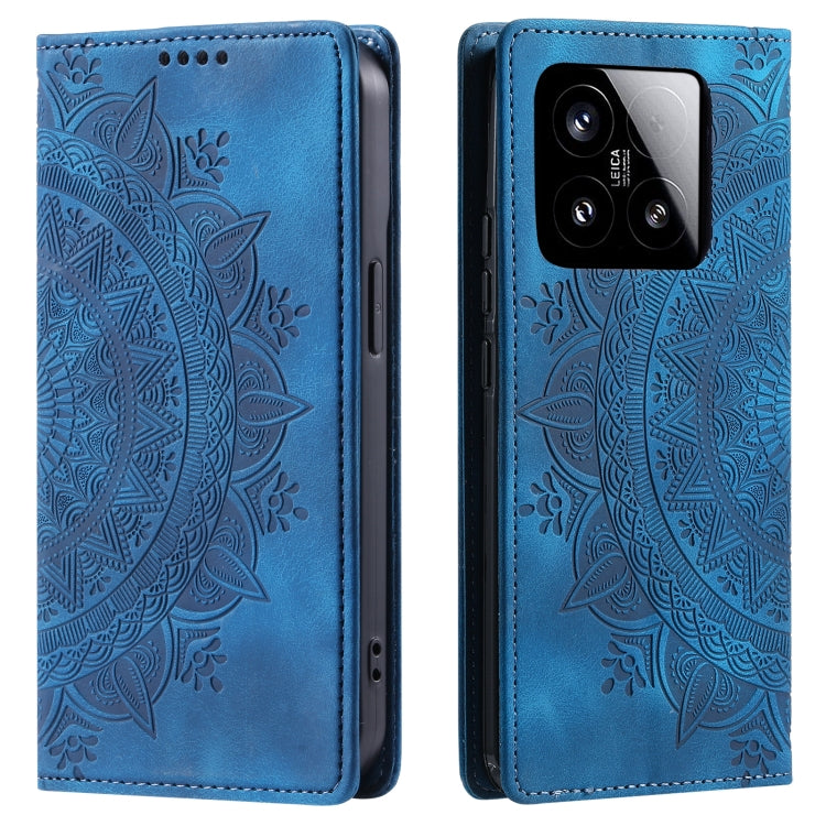 For Xiaomi 15 Totem Embossed Magnetic Leather Phone Case