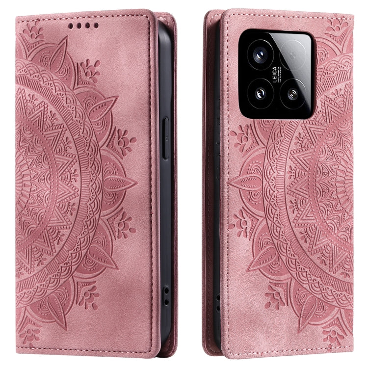 For Xiaomi 15 Totem Embossed Magnetic Leather Phone Case