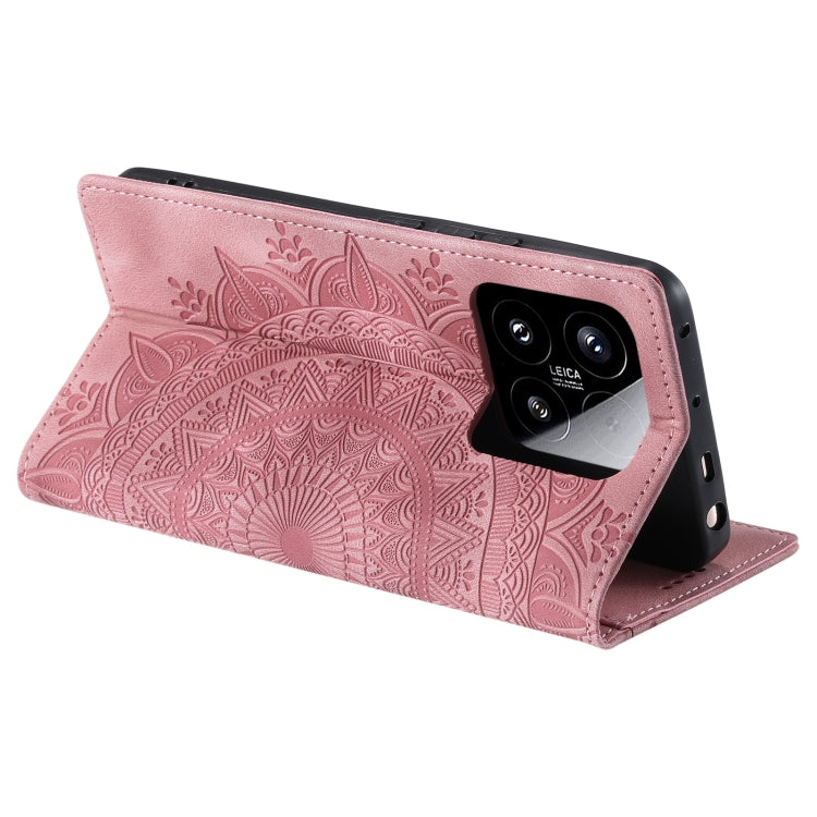 For Xiaomi 15 Totem Embossed Magnetic Leather Phone Case