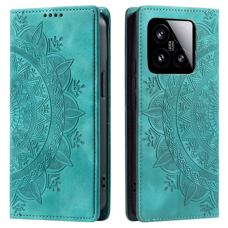 For Xiaomi 15 Totem Embossed Magnetic Leather Phone Case