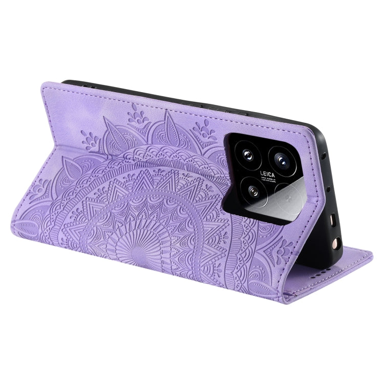 For Xiaomi 15 Totem Embossed Magnetic Leather Phone Case
