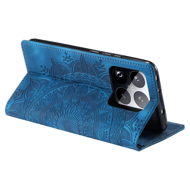 For Xiaomi 15 Pro Totem Embossed Magnetic Leather Phone Case