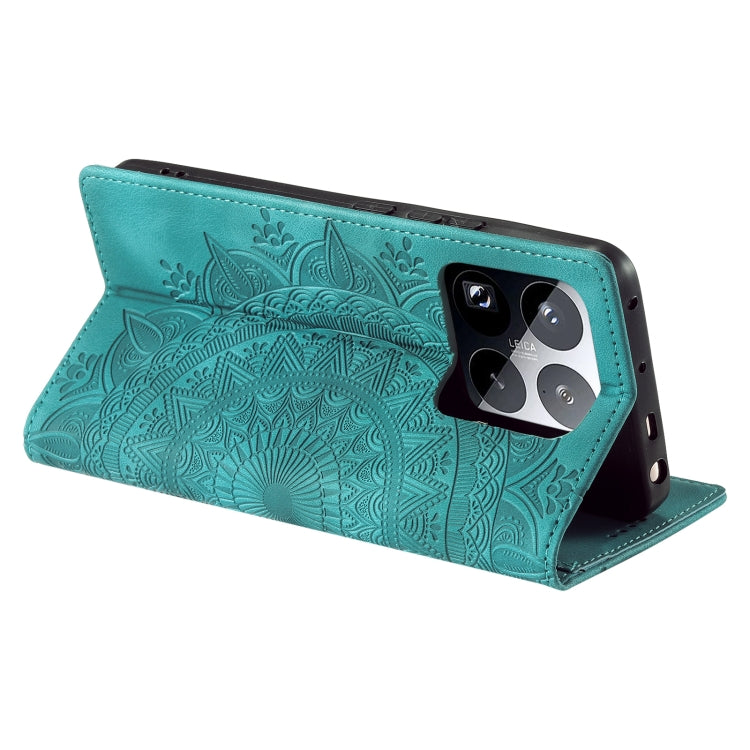 For Xiaomi 15 Pro Totem Embossed Magnetic Leather Phone Case