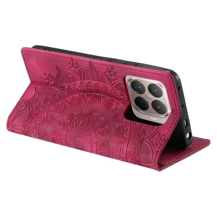 For Xiaomi 15T Pro Totem Embossed Magnetic Leather Phone Case