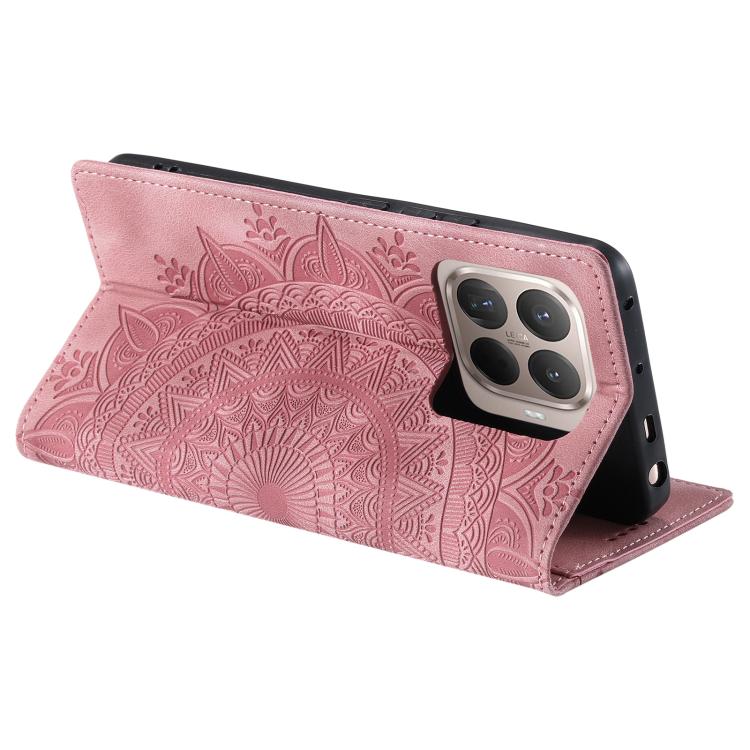 For Xiaomi 15T Pro Totem Embossed Magnetic Leather Phone Case