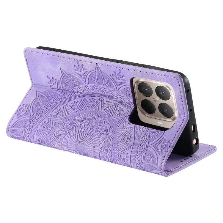 For Xiaomi 15T Pro Totem Embossed Magnetic Leather Phone Case