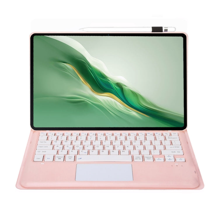 For Honor MagicPad 2 12.3 AH22-A Ultra-thin Detachable Bluetooth Keyboard Leather Tablet Case with Touchpad