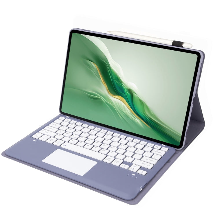 For Honor MagicPad 2 12.3 AH22-A Ultra-thin Detachable Bluetooth Keyboard Leather Tablet Case with Touchpad
