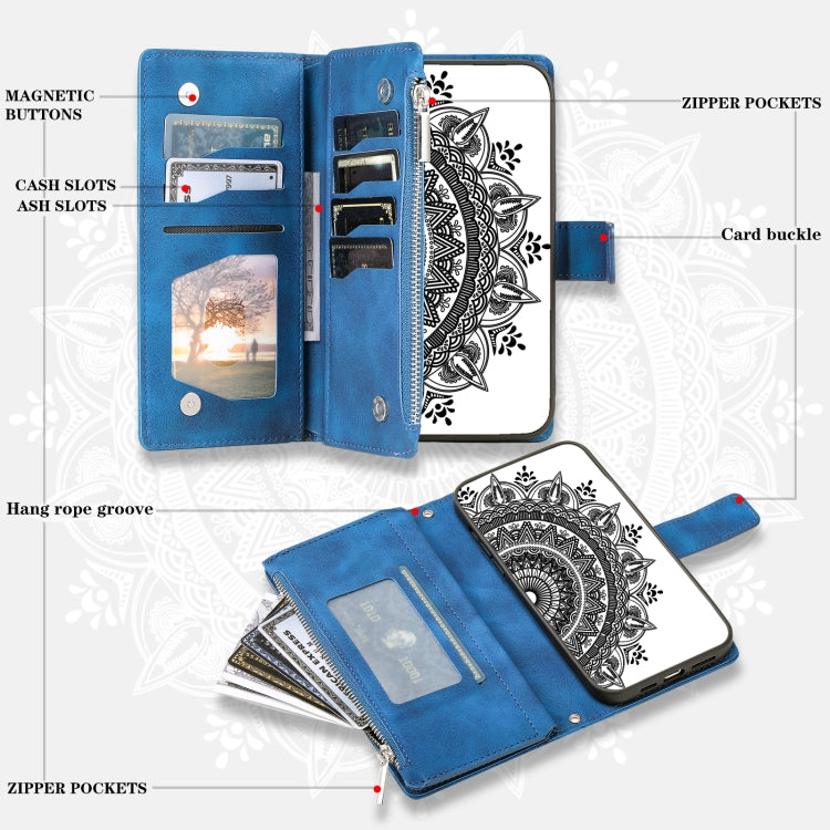 For Xiaomi 15 Pro Multi-Card Totem Zipper Leather Phone Case