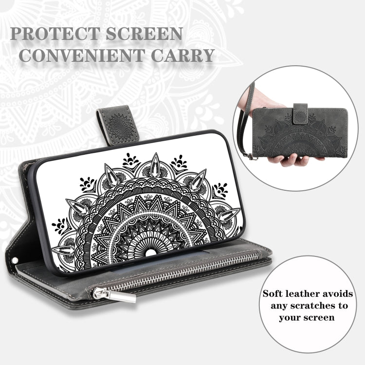 For Xiaomi 15 Pro Multi-Card Totem Zipper Leather Phone Case