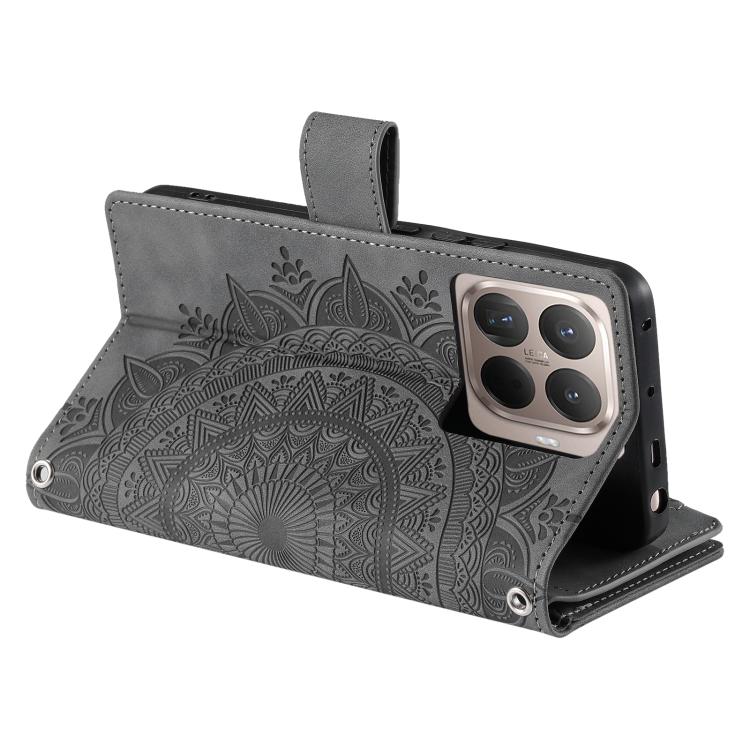 For Xiaomi 15T Pro Multi-Card Totem Zipper Leather Phone Case