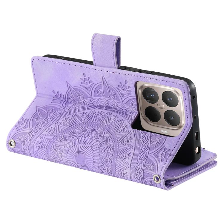 For Xiaomi 15T Pro Multi-Card Totem Zipper Leather Phone Case