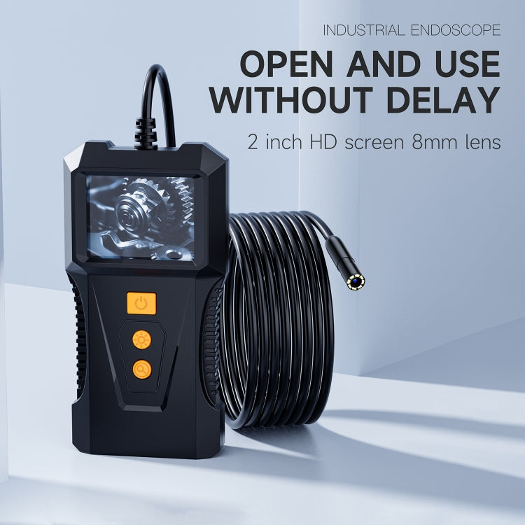 P230 8mm 2 inch Single Camera Endoscope with Screen, Length:15m