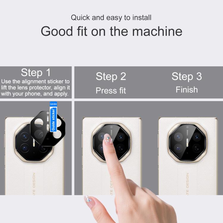 For Huawei Mate XTs Ultimate imak Rear Camera Lens Glass Film Black Version