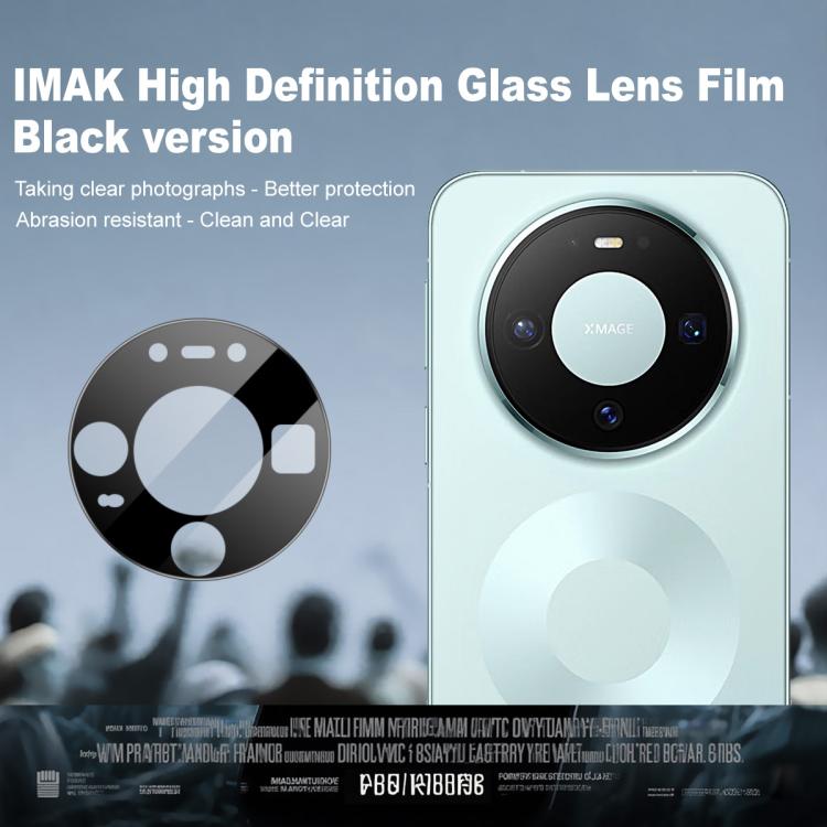 For Huawei Mate 80 / Mate 80 Pro imak Rear Camera Lens Glass Film Black Version