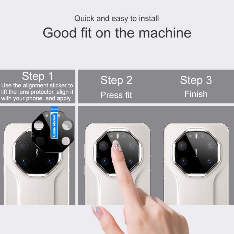 For Huawei Mate 80 RS Ultimate imak Rear Camera Lens Glass Film Black Version