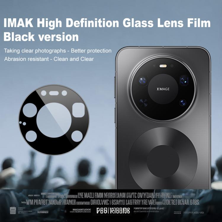 For Huawei Mate 80 Pro Max Wind 5G imak Rear Camera Lens Glass Film Black Version
