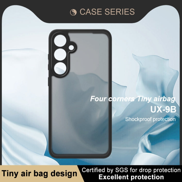 For Samsung Galaxy S24 FE 5G imak UX-9B Series Four Corners Tiny Airbag Shockproof Phone Case - Black