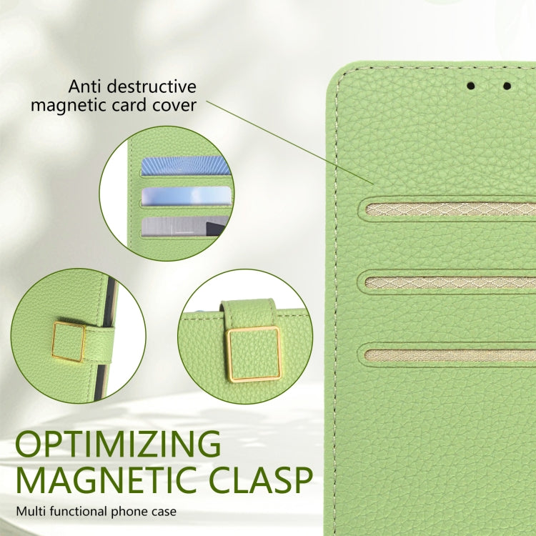 For iPhone 16 Pro Max Crossbody Litchi Texture Square Buckle Leather Phone Case