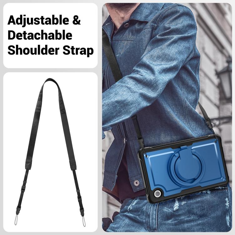 For Samsung Galaxy Tab A11 / A9 Honeycomb Hybrid Tablet Case with Handle Holder & Strap