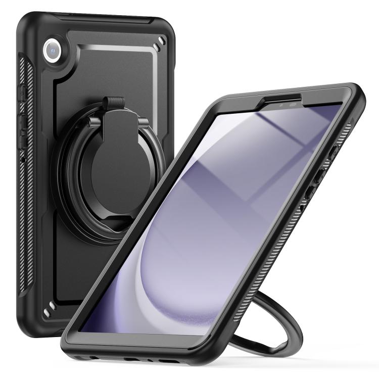 For Samsung Galaxy Tab A11 / A9 Honeycomb Hybrid Tablet Case with Handle Holder & Strap