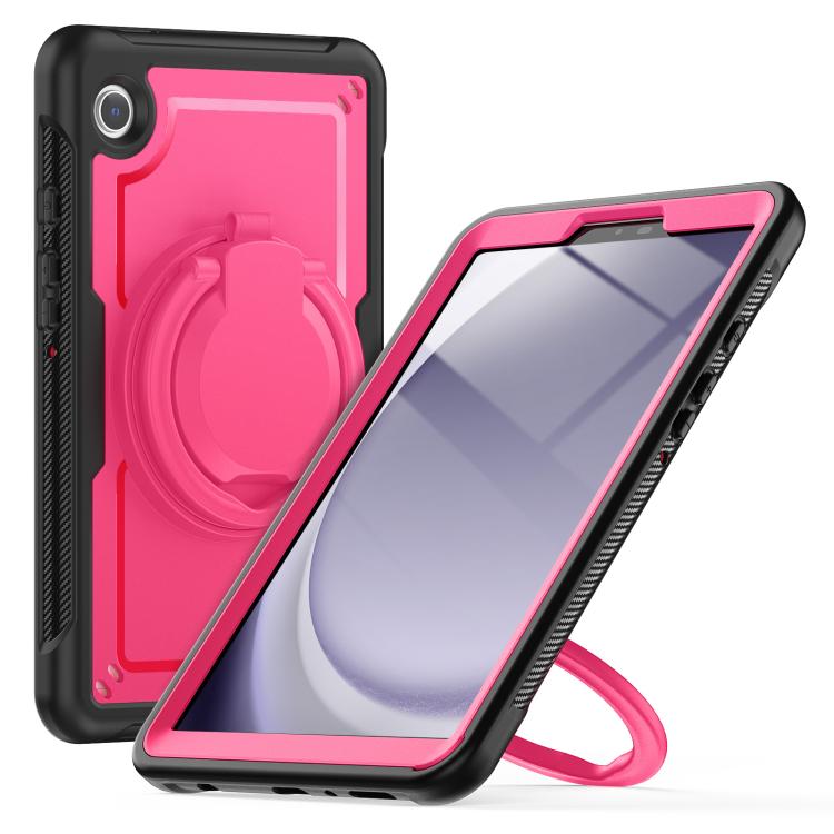 For Samsung Galaxy Tab A11 / A9 Honeycomb Hybrid Tablet Case with Handle Holder & Strap