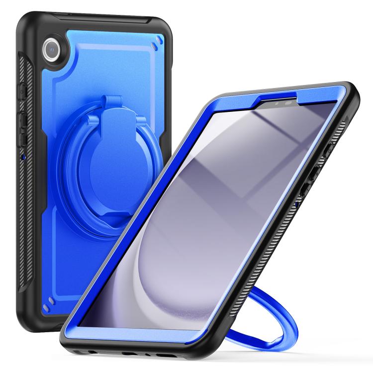 For Samsung Galaxy Tab A11 / A9 Honeycomb Hybrid Tablet Case with Handle Holder & Strap