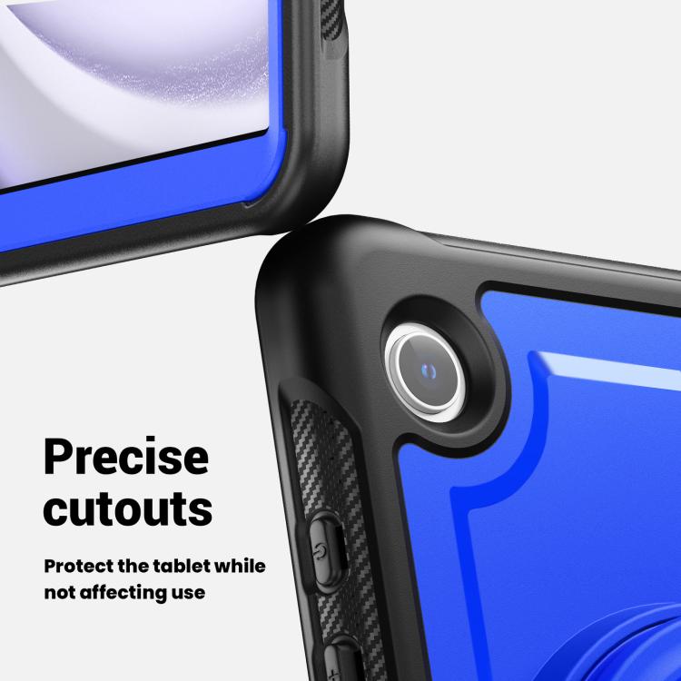 For Samsung Galaxy Tab A11 / A9 Honeycomb Hybrid Tablet Case with Handle Holder & Strap