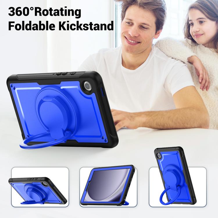 For Samsung Galaxy Tab A11 / A9 Honeycomb Hybrid Tablet Case with Handle Holder & Strap