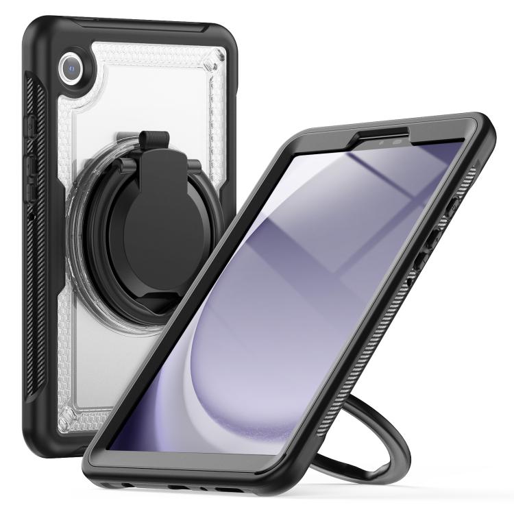 For Samsung Galaxy Tab A11 / A9 Honeycomb Hybrid Tablet Case with Handle Holder & Strap