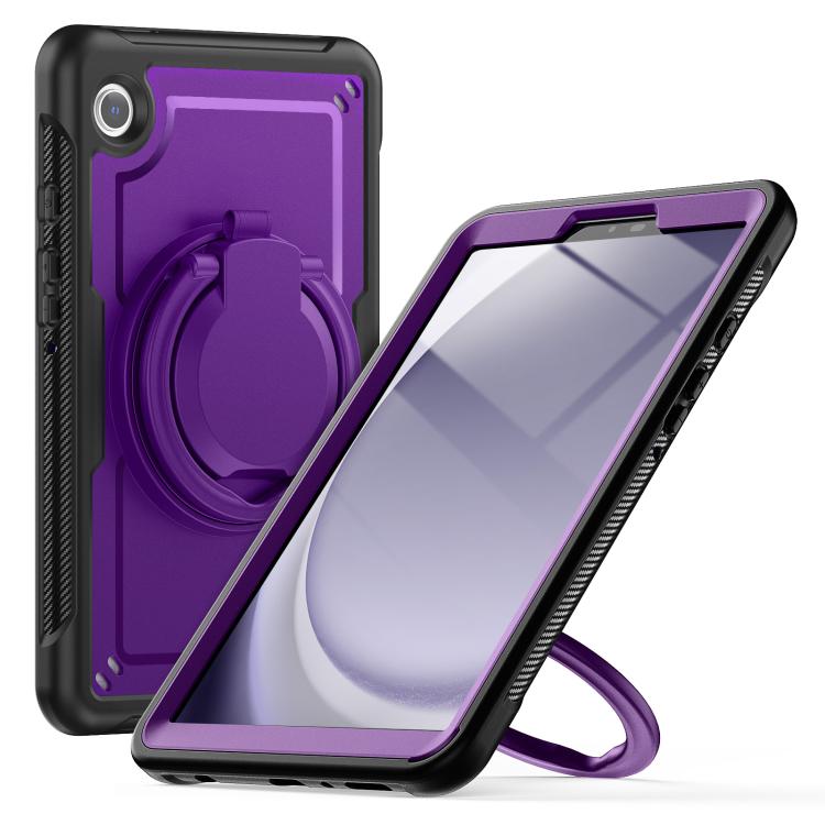 For Samsung Galaxy Tab A11 / A9 Honeycomb Hybrid Tablet Case with Handle Holder & Strap