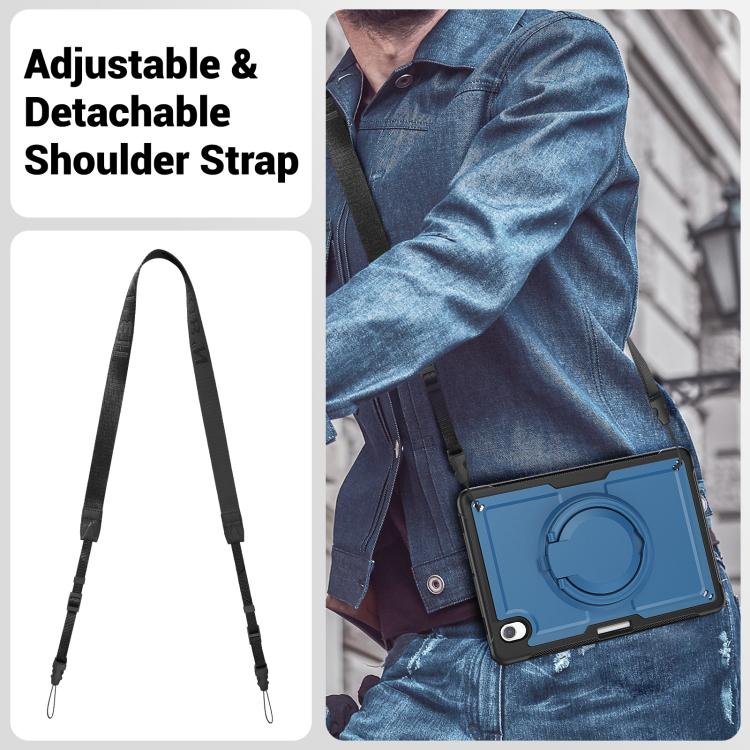For Samsung Galaxy Tab S10 Lite Honeycomb Hybrid Tablet Case with Handle Holder & Strap