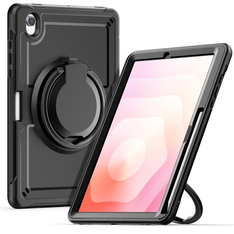 For Samsung Galaxy Tab S10 Lite Honeycomb Hybrid Tablet Case with Handle Holder & Strap
