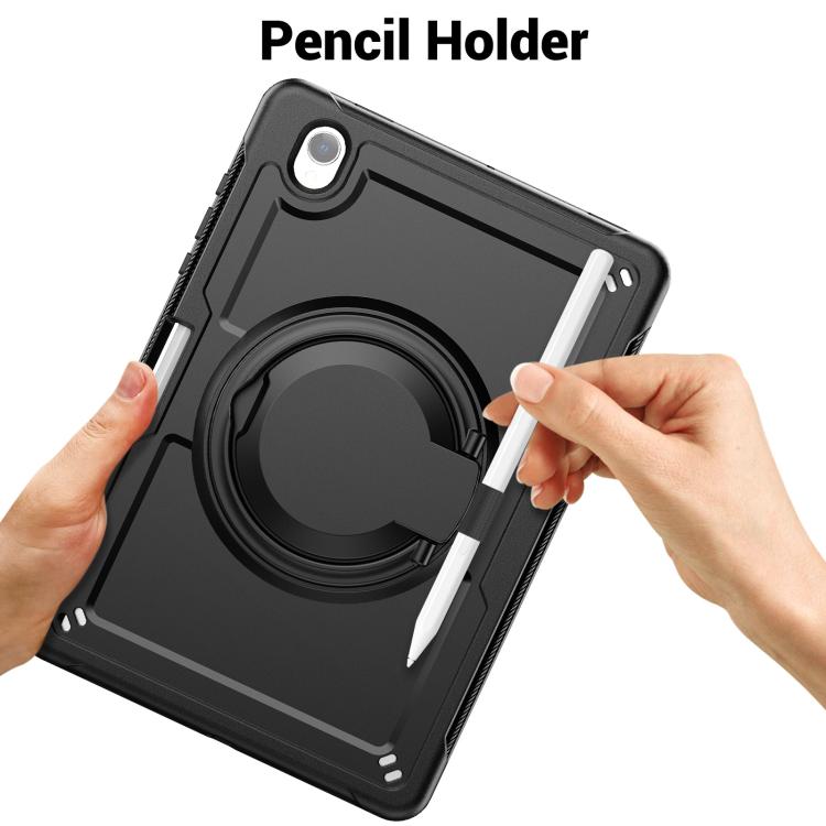 For Samsung Galaxy Tab S10 Lite Honeycomb Hybrid Tablet Case with Handle Holder & Strap