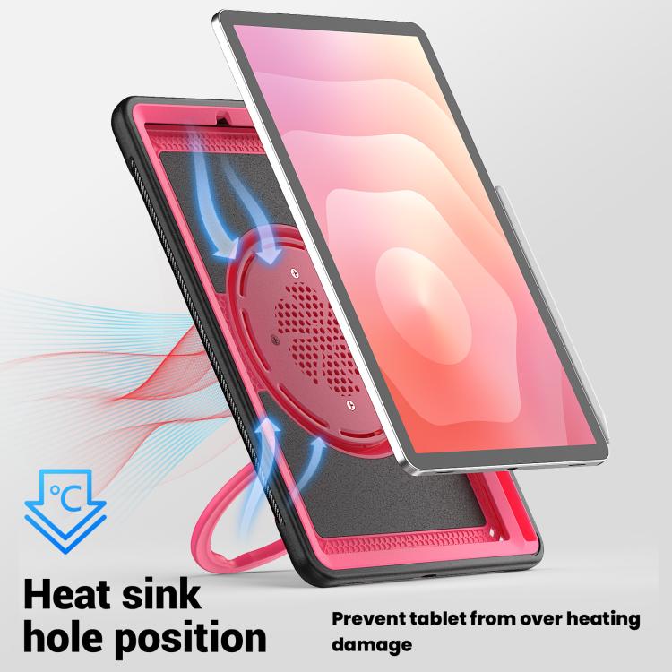 For Samsung Galaxy Tab S10 Lite Honeycomb Hybrid Tablet Case with Handle Holder & Strap