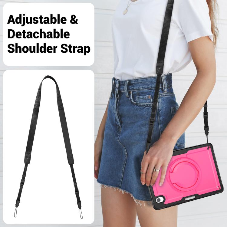 For Samsung Galaxy Tab S10 Lite Honeycomb Hybrid Tablet Case with Handle Holder & Strap
