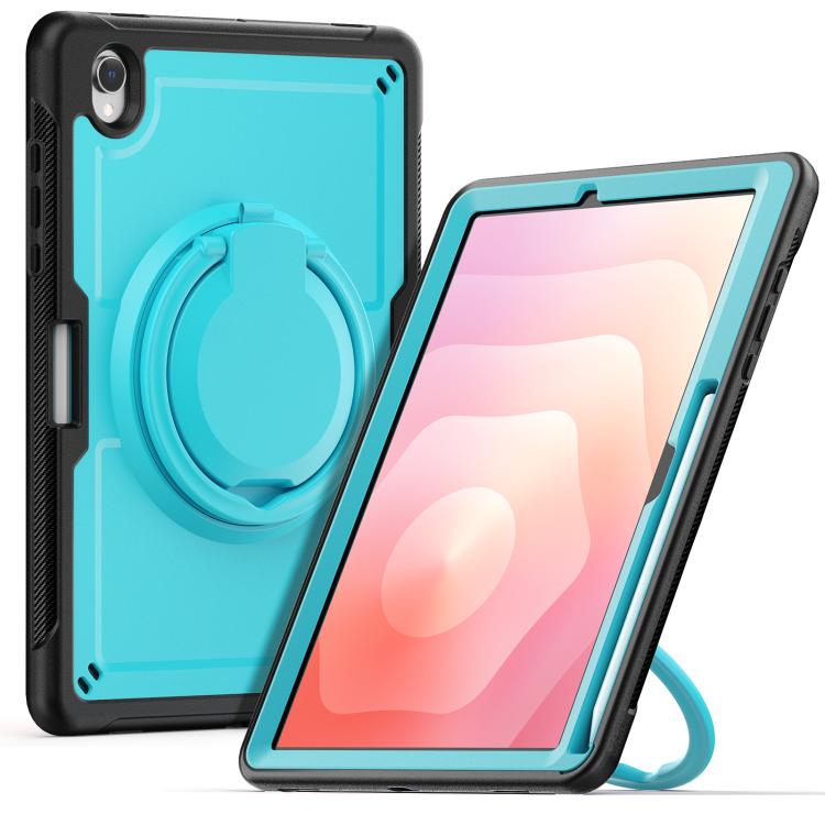 For Samsung Galaxy Tab S10 Lite Honeycomb Hybrid Tablet Case with Handle Holder & Strap