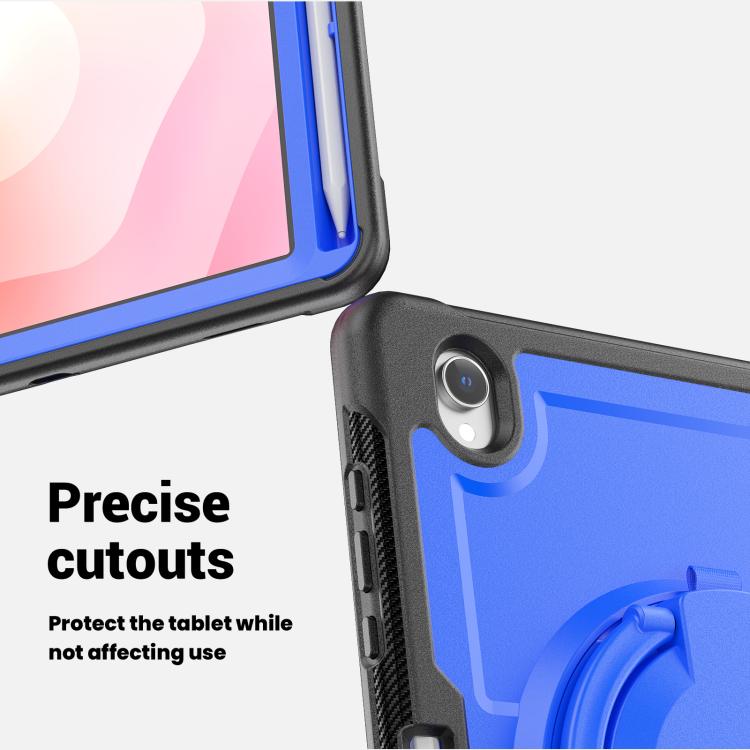For Samsung Galaxy Tab S10 Lite Honeycomb Hybrid Tablet Case with Handle Holder & Strap