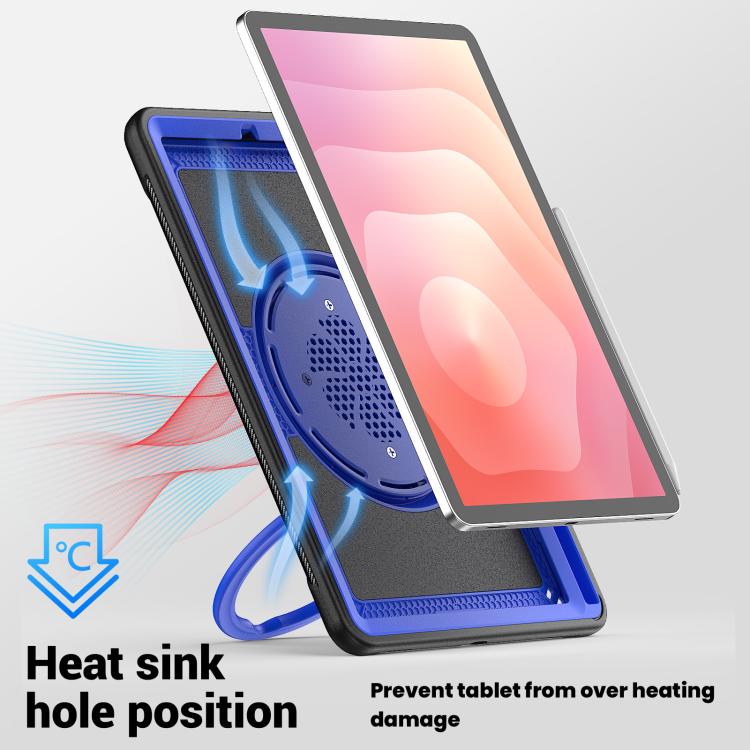For Samsung Galaxy Tab S10 Lite Honeycomb Hybrid Tablet Case with Handle Holder & Strap