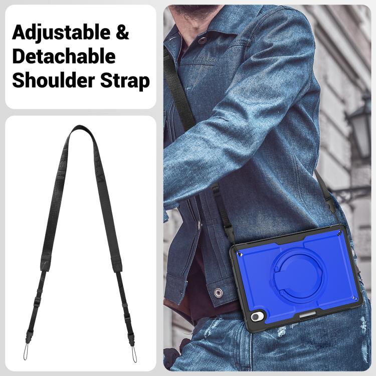 For Samsung Galaxy Tab S10 Lite Honeycomb Hybrid Tablet Case with Handle Holder & Strap