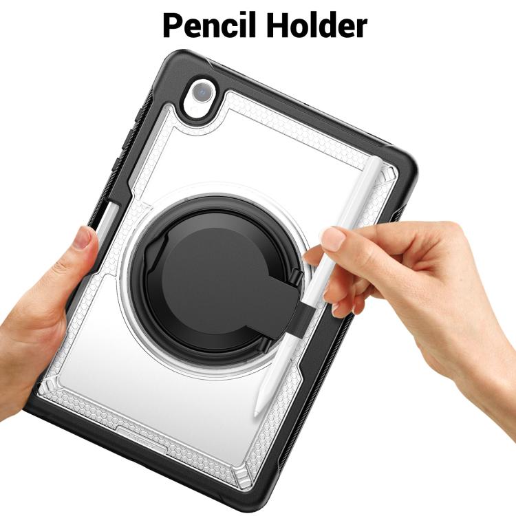 For Samsung Galaxy Tab S10 Lite Honeycomb Hybrid Tablet Case with Handle Holder & Strap