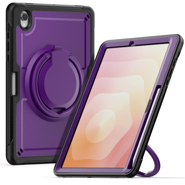 For Samsung Galaxy Tab S10 Lite Honeycomb Hybrid Tablet Case with Handle Holder & Strap