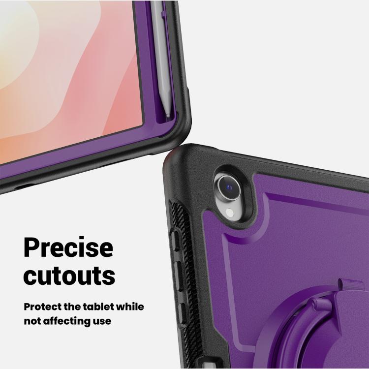 For Samsung Galaxy Tab S10 Lite Honeycomb Hybrid Tablet Case with Handle Holder & Strap