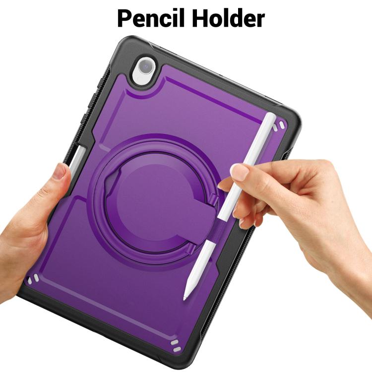For Samsung Galaxy Tab S10 Lite Honeycomb Hybrid Tablet Case with Handle Holder & Strap