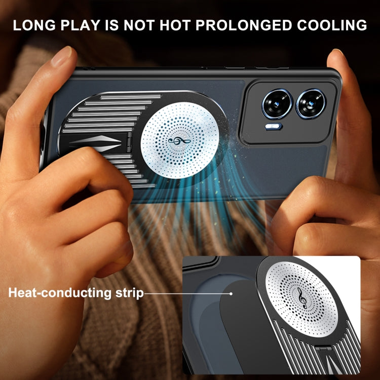 For Motorola Edge 50 Fusion Heat Dissipation Aromatherapy MagSafe Holder Phone Case