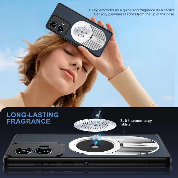 For Motorola Edge 50 Fusion Heat Dissipation Aromatherapy MagSafe Holder Phone Case