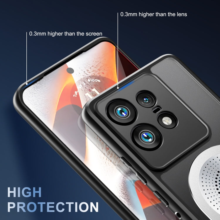For Motorola Edge 50 Pro Heat Dissipation Aromatherapy MagSafe Holder Phone Case